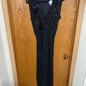 Sequin Wide Leg Jumpsuit